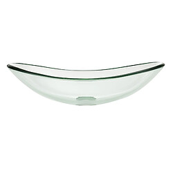 Helloshop26 Vasque lavabo verre trempé 47 x 31 cm ovale voile 03_0002550