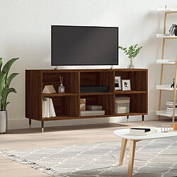 vidaXL Meuble TV chêne marron 103,5x30x50 cm bois d'ingénierie