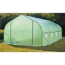 Bcelec Serre de jardin SerreTunnel 6 sections 6x3x2m 18m²