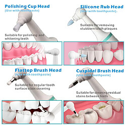 Universal Polisseur électrique multifonctionnel Taches dentaires Taches dentaires Blanchiment des dents Nettoyage des outils dentaires Enlèvement de la saleté dentaire | Blanchiment des dents (vert) pas cher