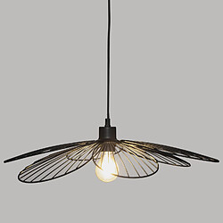 Atmosphera, Createur D'Interieur Suspension fleur en métal - Diam 57 cm - Noir