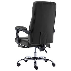 Acheter Helloshop26 Chaise fauteuil siège de bureau informatique étude de massage similicuir noir 02_0024018