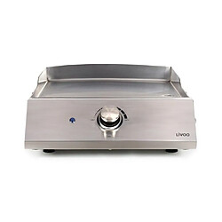 Livoo Plancha INOX grill électrique Professionnelle 2800W Grande surface de cuisson antiadhésive thermostat ajustable