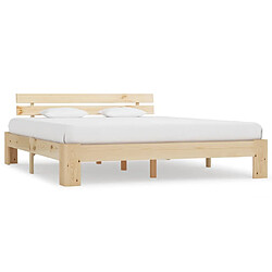 vidaXL Cadre de lit sans matelas 180x200 cm bois massif de pin