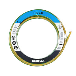 Debflex BOBINOT H07V-R 6 5M JAUNE / VERT