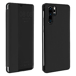 Avizar Housse Huawei P30 Pro Étui Grande Fenêtre Translucide Coque Rigide noir