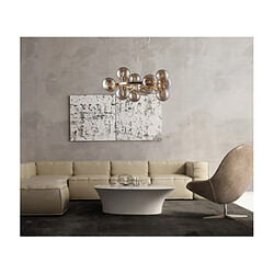 Avis Luminaire Center Suspension Marbelio Verre,Acier Or,Cognac