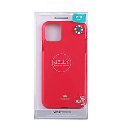 Acheter Wewoo Coque Souple JELLY TPU anti-choc et anti-rayures pour iPhone 11 Rose Rouge