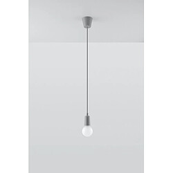 Acheter Luminaire Center Suspension DIEGO PVC gris 1 ampoule