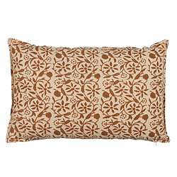 BigBuy Home Coussin Coton Marron Beige 60 x 40 cm