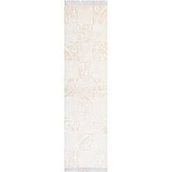 Vidal Tapis de couloir en laine 300x79 beige Darya