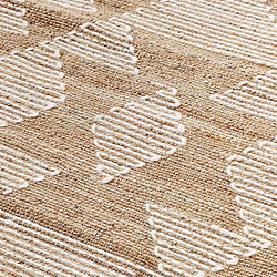 Acheter Thedecofactory PRIMI TRIANGLES - Tapis chanvre motifs triangles en laine épaisse naturel 120x170