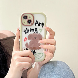 GUPBOO Étui pour iPhone13Pro Graffiti smile dog fun coque de téléphone niche anti-chute