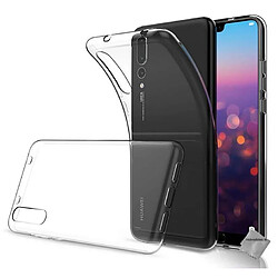 Htdmobiles Coque silicone gel fine pour Huawei P20 Pro + film ecran - TPU TRANSPARENT