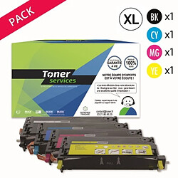 TONER SERVICES Compatible Dell 3110 Pack de 4 toners Noir, cyan, magenta et jaune