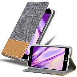 Cadorabo Coque LG K10 2017 Etui en Gris