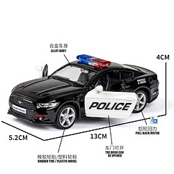 Universal Nouveauté 1: 36 Dodge Mustang F150 Police Alliage Modèle Voiture jouet moulée sous pression Voiture jouet pour enfants Jouet éducatif Cadeau Jouet pour garçons | Voiture jouet moulée sous pression(Le noir)