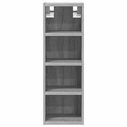 Avis vidaXL Armoire suspendue sonoma gris 20x29,5x60 cm bois d'ingénierie