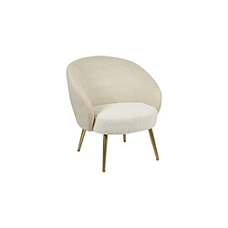 Fauteuil Raphael Bouclette Blanc - Ostaria