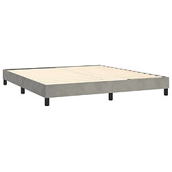 Acheter Sommier à lattes,Cadre à lattes de lit pour Adulte Gris clair 160x200 cm Velours -MN96368