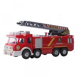 Universal Véhicules de pompiers, canons à jet d'eau, jouets, camions de pompiers, véhicules et musique, lumières LED, éducation, garçons, enfants, jouets, enfants | Voitures de jouets moulées sous pression (rouge)