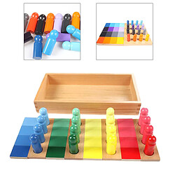 Acheter Couleur En Bois Pour Bébé Montessori Assortissant Les Jouets D'apprentissage 4 Couleurs