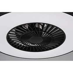 Acheter Lumière Ventilateur de plafond moderne Halmstad noir mat 3000-6500K télécommande