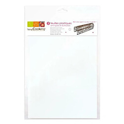 Scrapcooking 2 feuilles plastique semi-rigides pour chocolat