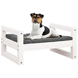 Acheter Maison Chic Niche Lit pour chien | Panier couchage pour chien Blanc 55,5x45,5x28 cm Bois de pin solide -GKD21369