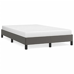 Maison Chic Lit adulte - Lit simple Cadre de lit,Structure du lit Contemporain Gris 120x200 cm Similicuir -MN58036