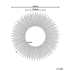 Avis Beliani Miroir 80 cm Argenté CILLY