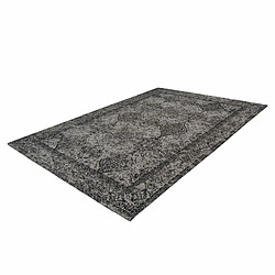 Acheter Paris Prix Tapis Vintage à Poils Courts Iglesia Gris & Noir 120 x 170 cm