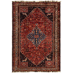 Vidal Tapis de laine 258x176 rouge Ghashghai