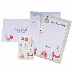 Paris Prix Kit 2 Lettres & Stickers Père Noël 32cm Blanc