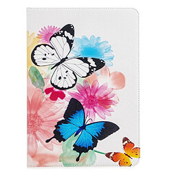 Etui en PU impression de motifs avec support papillon vif pour votre Apple iPad 10.2 (2019)