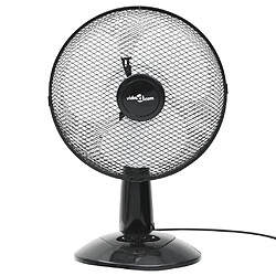 vidaXL Ventilateur de table 3 vitesses 30 cm 40 W Noir