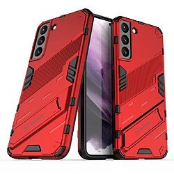 Coque en TPU anti-rayures avec béquille rouge pour votre Samsung Galaxy S22 Plus 5G