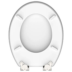 Avis SCHÜTTE Siège de toilette avec fermeture en douceur GREY STEEL MDF