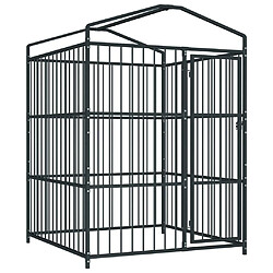 Avis Helloshop26 Chenil extérieur cage enclos parc animaux chien d'extérieur avec toit pour chiens 150 x 150 x 210 cm 02_0000323