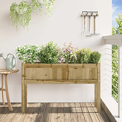 Avis Maison Chic Jardinière,Bac à fleurs - pot de fleur avec pieds 110x31x70 cm bois de pin imprégné -GKD99167