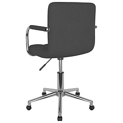 Acheter Helloshop26 Chaise fauteuil siège pivotante de bureau informatique étude foncé tissu gris 02_0024125