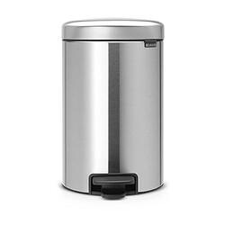 Poubelle à pédale 12l matt steel - 113604 - BRABANTIA