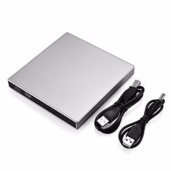 Wewoo Convertisseur de vinyle USB 2.0 Portable Ultra Slim DVD-RW externe inséré CD-RW Lecteur DVD-ROM Graveur pour PC pas cher