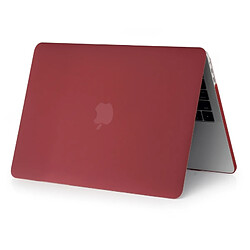 Avis Wewoo Housse Sacoche Étui de protection pour ordinateur portable style givré pour MacBook Pro 15,4 pouces A1990 (2018) (Vin Rouge)