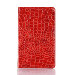 Wewoo Housse Coque Etui à rabat horizontal en cuir texturé avec support pour cartes et porte-cartes Huawei MediaPad M6 8.4 2019 Rouge