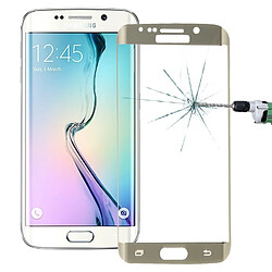 Wewoo Verre trempé or pour Samsung Galaxy S6 Edge 0.3mm 9 H Surface Dureté 3D Antidéflagrant Colorisation Galvanoplastie Film Plein écran