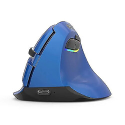 Universal Souris verticale verticale silencieuse sans fil (bleu)