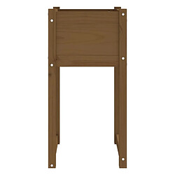 Avis vidaXL Jardinière Marron miel 40x40x81 cm Bois massif de pin