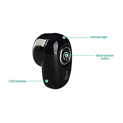 Acheter Yonis Ecouteurs Bluetooth Mini Invisibles Noirs