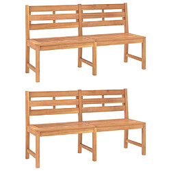 Acheter Salle à dîner de jardin 3 pcs,Table et chaise à manger Bois de teck massif -MN70959